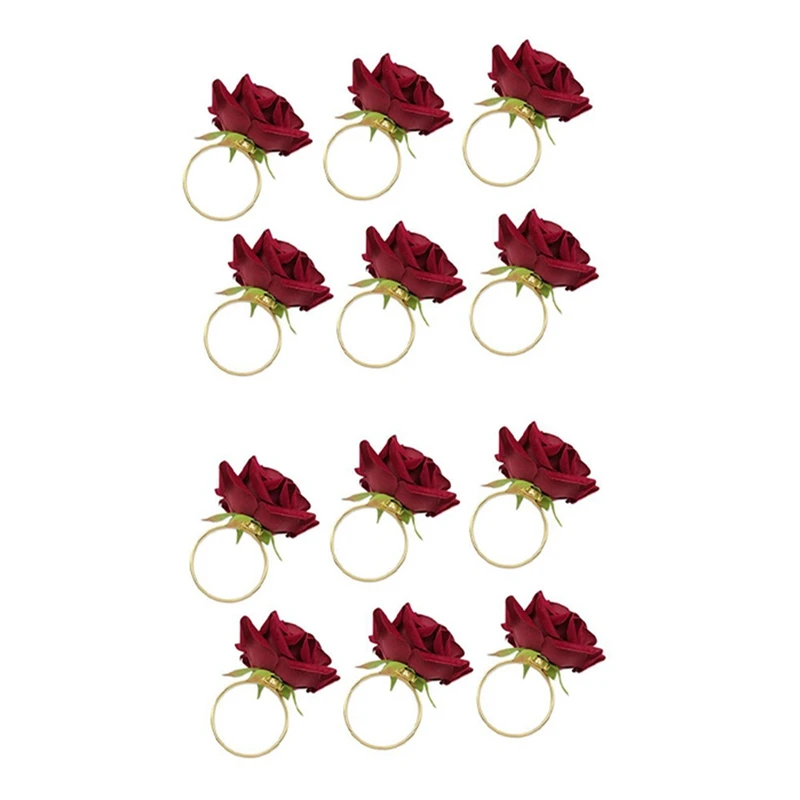 12Pcs/Lot Romantic Rose Napkin Rings Alloy Napkin Buckle Holder For Wedding Receptions Gifts Holiday Banquet Decoration
12Pcs/Lot Romantic Rose Napkin Rings Alloy Napkin Buckle Holder For Wedding Receptions Gifts Holiday Banquet Decoration