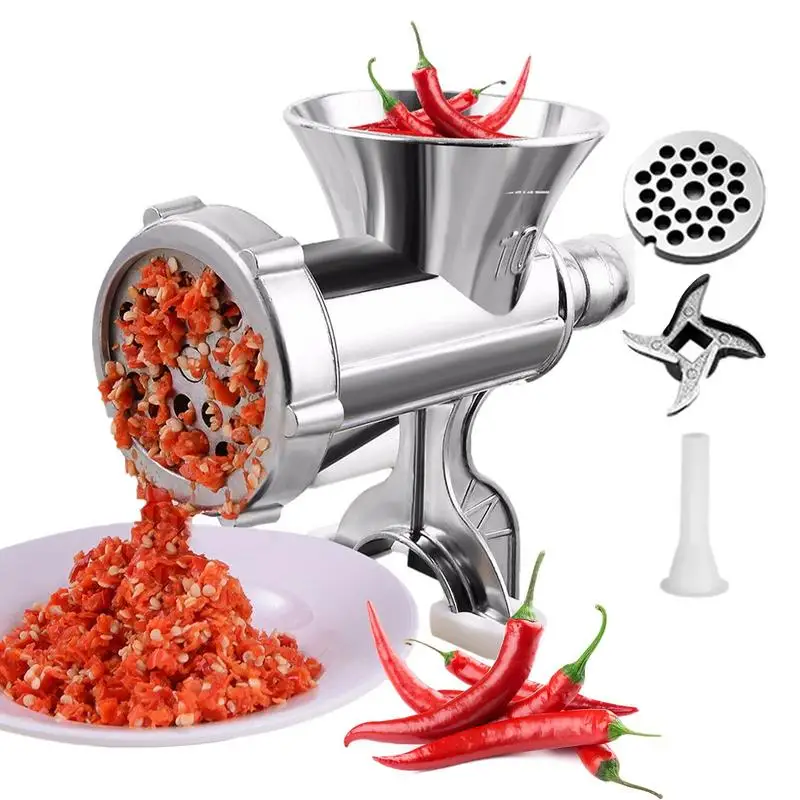 Ручная мясорубка, сверхмощный прибор для приготовления колбасных изделий, ручная мясорубка, Нескользящие, для всех мяса, кухонные аксессуары
Ручная мясорубка, сверхмощный прибор для приготовления колбасных изделий, ручная мясорубка, Нескользящие, для всех мяса, кухонные аксессуары