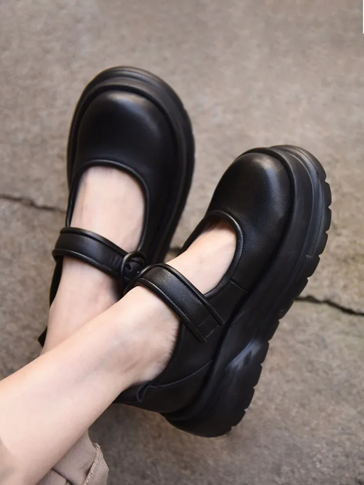 Artmu Original Retro Mary Jane Flat Platform Shoes For Women Hook Loop Genuine Leather Shoes Thick Heels Luxury Shoes Original
Artmu Original Retro Mary Jane Flat Platform Shoes For Women Hook Loop Genuine Leather Shoes Thick Heels Luxury Shoes Original