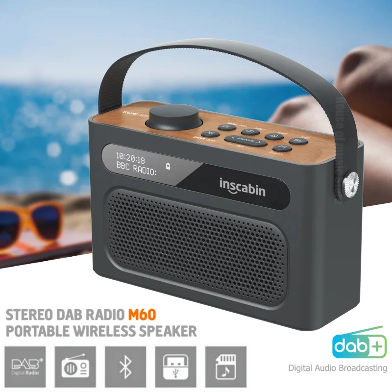 Wooden Multifunctional Rechargeable Stereo DAB Radio Portable Wireless Bluetooth Speaker FM Digital Radio Outdoor MP3 Music Play
Wooden Multifunctional Rechargeable Stereo DAB Radio Portable Wireless Bluetooth Speaker FM Digital Radio Outdoor MP3 Music Play