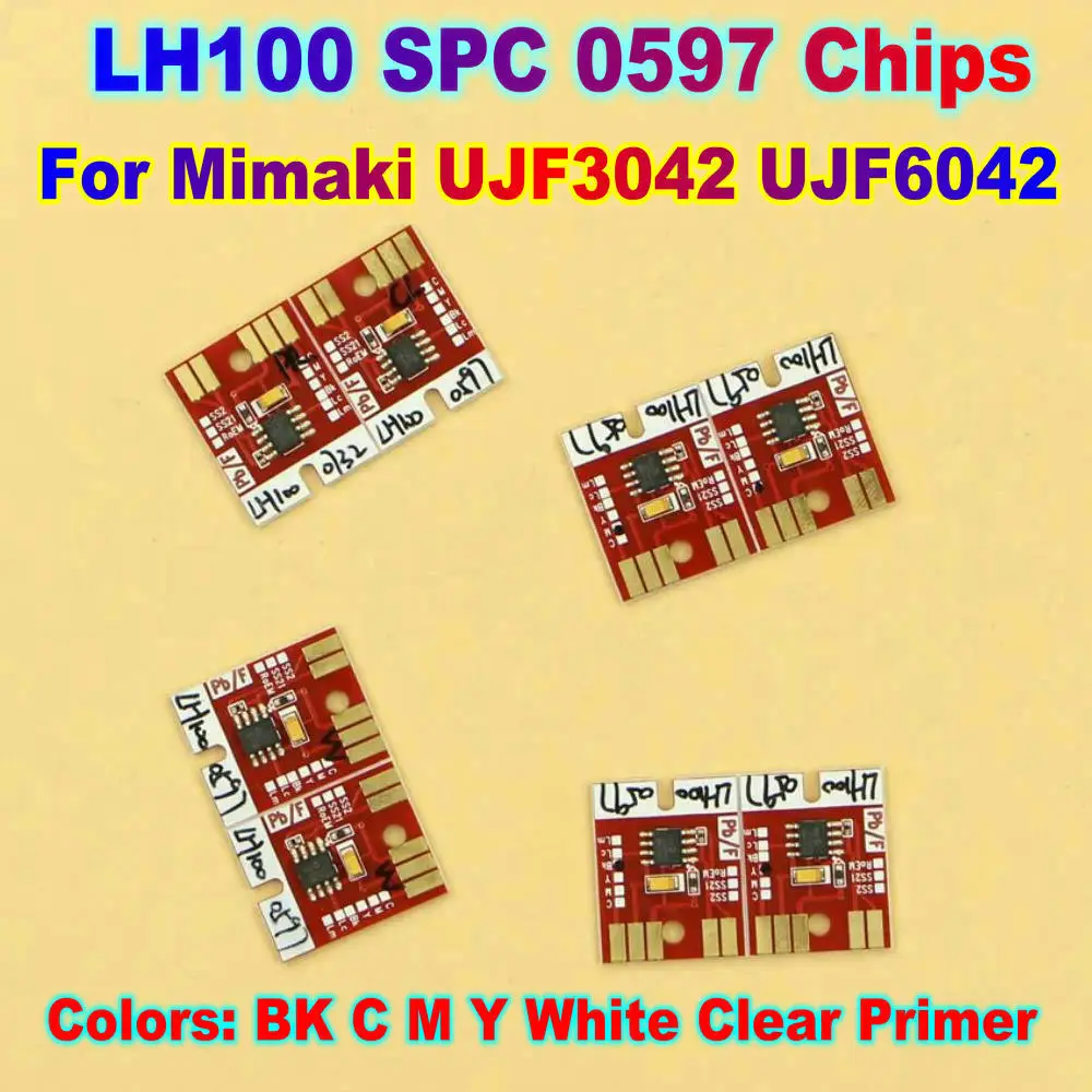 

or Mimaki LH100 0597 Printer Chip FUjf3042 Ujf6042 Chip Permanent Chips UJF 3042 UJF 6042 LH100 Spc Ink Cartridge UV Ink IC Chip