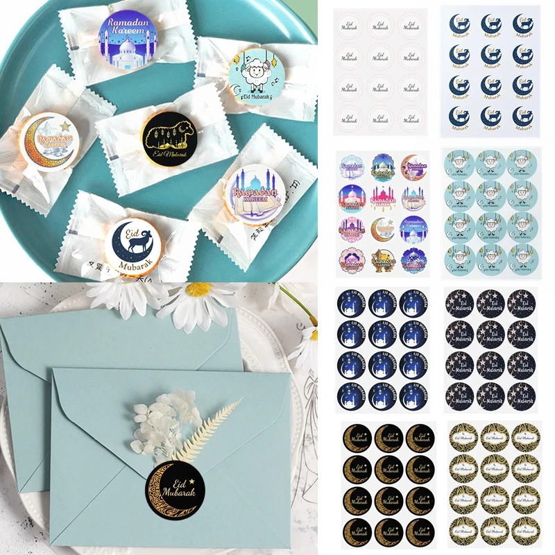 60/120pcs Eid Mubarak Stickers Gift Seal Label Sticker Ramadan Kareem Decoration Islamic Muslim Event Party Eid Al-Fitr Supplies
60/120pcs Eid Mubarak Stickers Gift Seal Label Sticker Ramadan Kareem Decoration Islamic Muslim Event Party Eid Al-Fitr Supplies