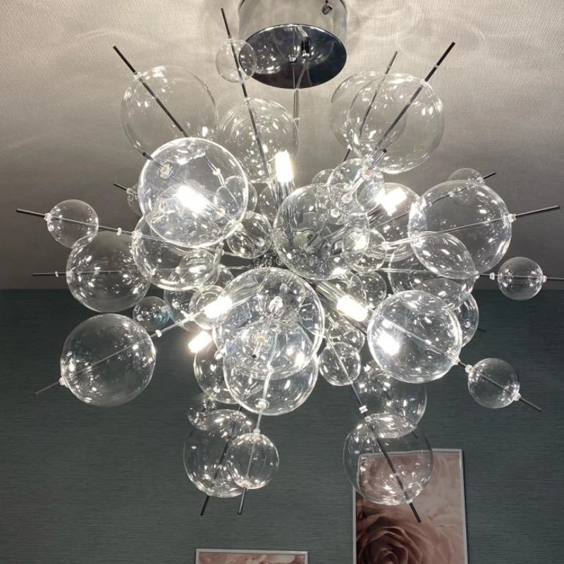 

Modern Pendant Lamp Fixture for Restaurant Home Decor G9 Nordic LED Sea Urchin Dandelion Chandelier Lighting Fixtures