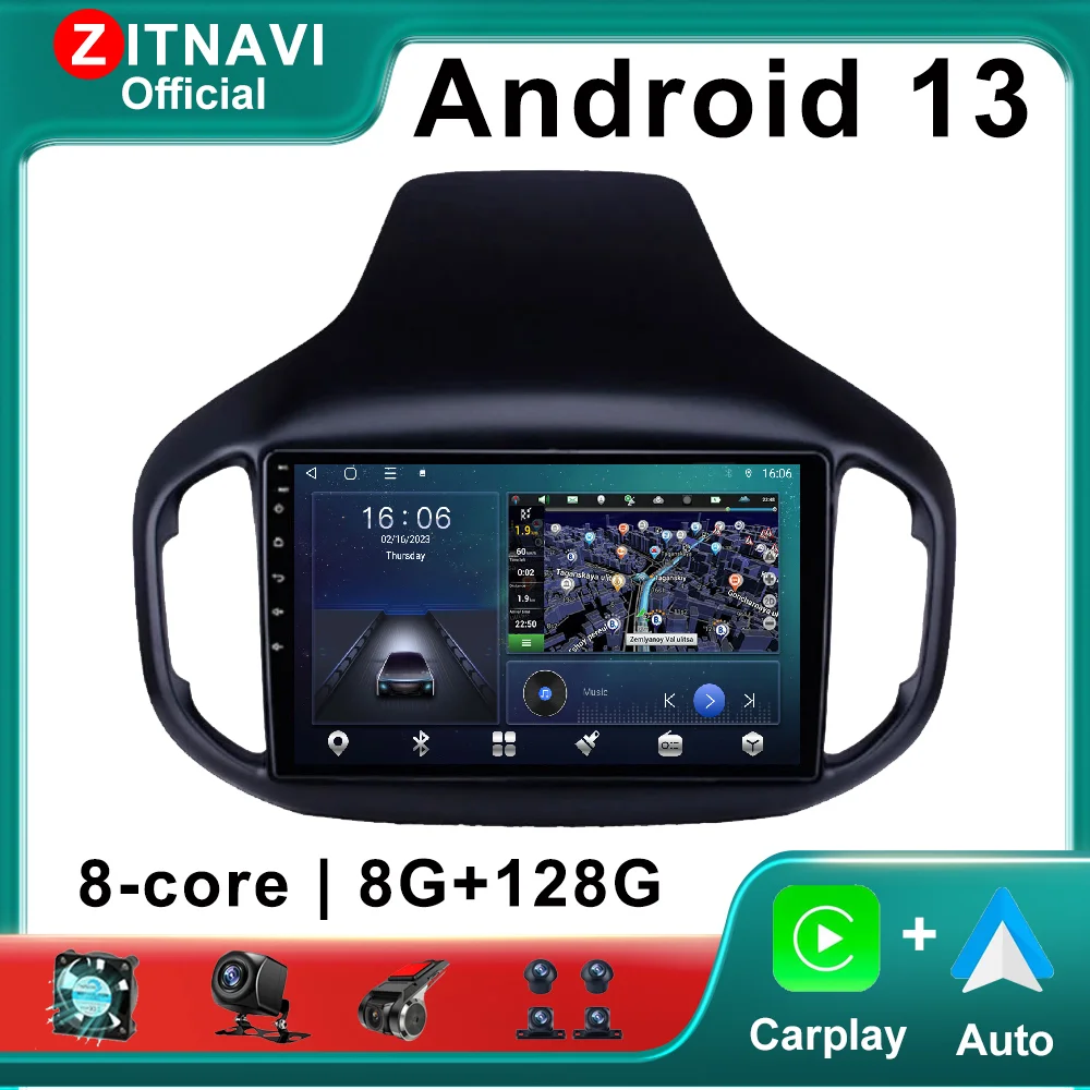 

10.1 Inch Android 13 For Chery Tiggo 7 2016 - 2018 Car Radio WIFI Wireless Carplay Auto Navigation GPS Autoradio Multimedia DSP