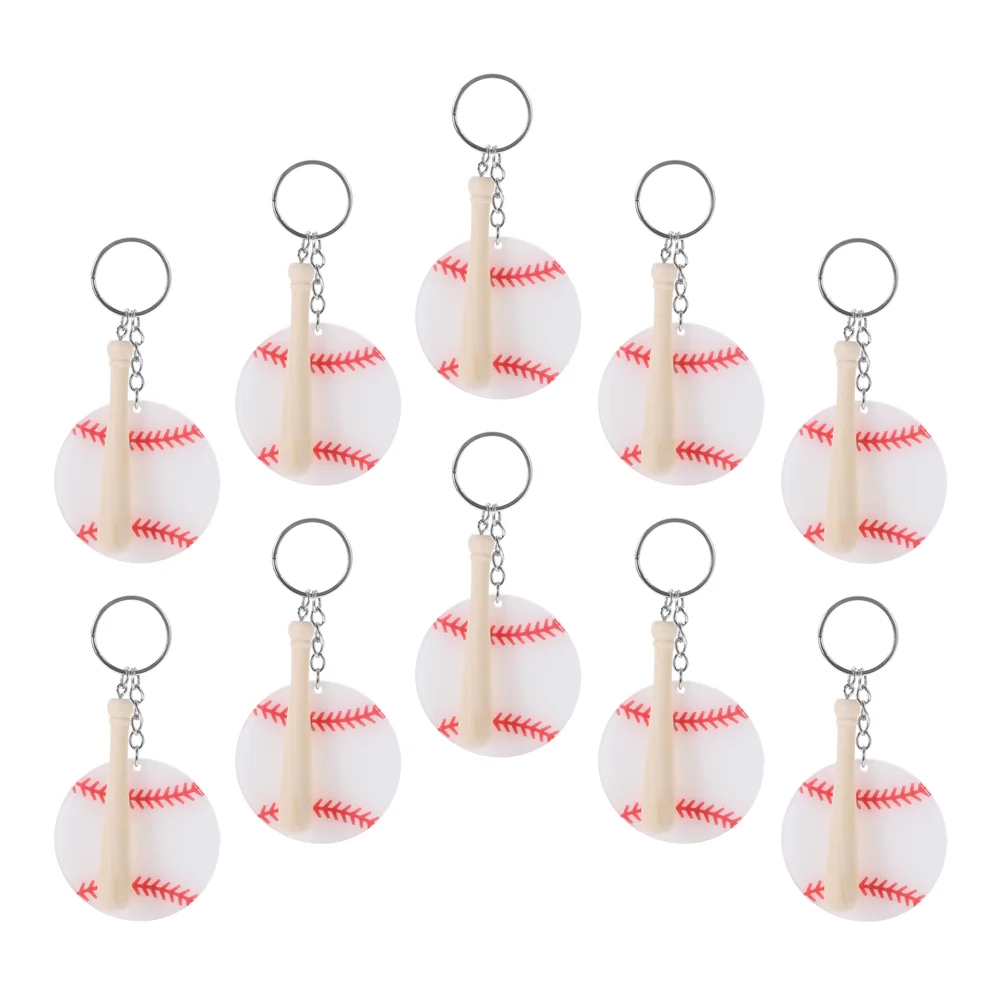 10Pcs Decorative Key Chains Exquisite Softball Keychains Hanging Baseball Keychains
10Pcs Decorative Key Chains Exquisite Softball Keychains Hanging Baseball Keychains