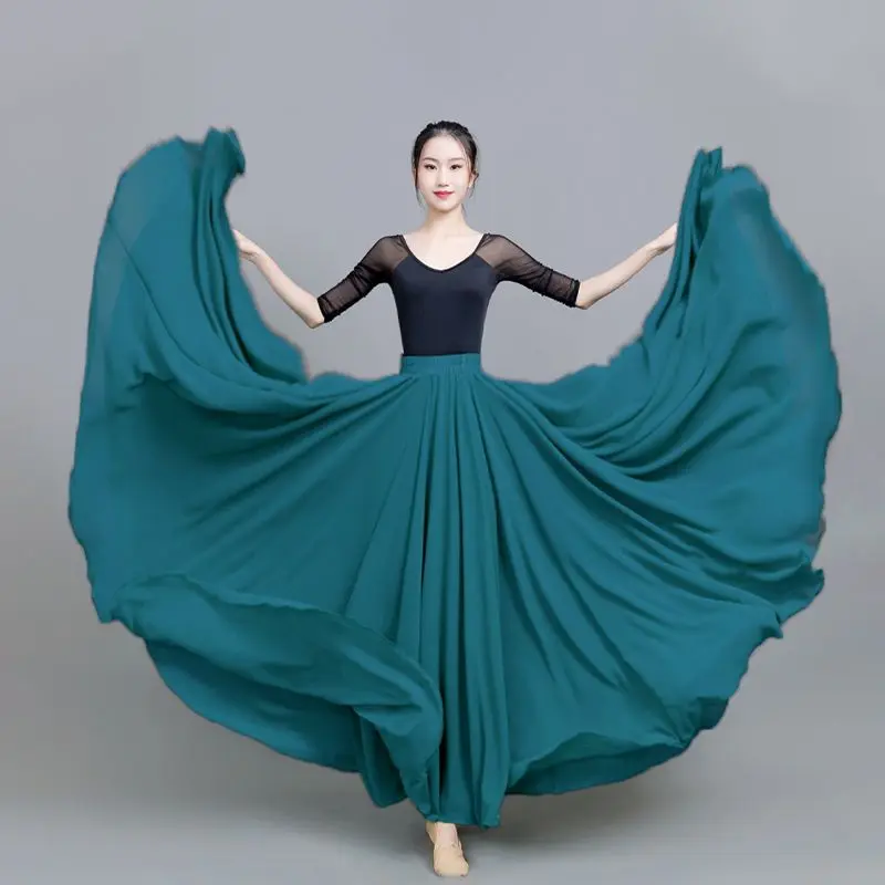 Double Layer Chiffon Large Swing Skirt Square Dance Dress 2023 Autumn Gorgeous A Line Half Length Women C86
Double Layer Chiffon Large Swing Skirt Square Dance Dress 2023 Autumn Gorgeous A Line Half Length Women C86