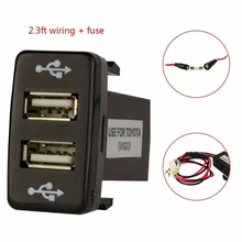 Car Charger Auto Dual USB 2-Port Phone Charger For Toyota 4Runner/Prado 120 Series 2003-2009 Electronics Car Accessories
Car Charger Auto Dual USB 2-Port Phone Charger For Toyota 4Runner/Prado 120 Series 2003-2009 Electronics Car Accessories