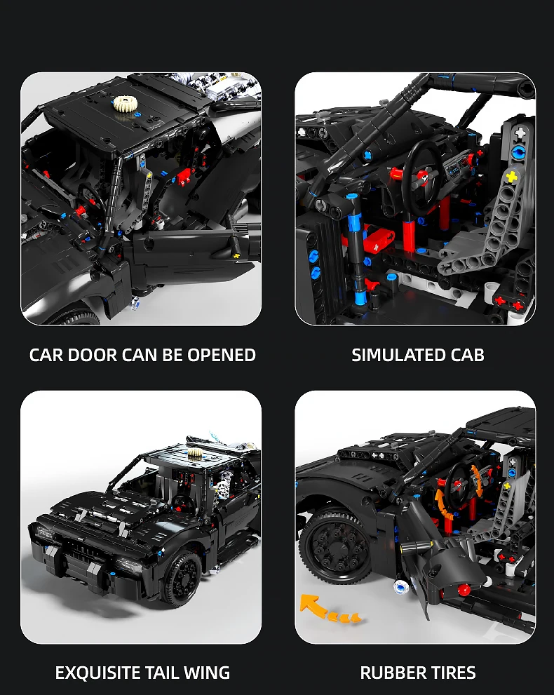 1828PCS Bat Car Building Blocks Technology Supercar Car Model Bricks Set With Light Kids DIY Educational Toys Desktop Deco Gifts 1828PCS Bat Car Building Blocks Technology Supercar Car Model Bricks Set With Light Kids DIY Educational Toys Desktop Deco Gifts