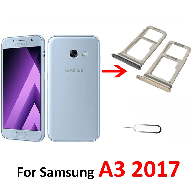 For Samsung Galaxy A3 2017 A320 A320F A320Y Original Phone Housing New SIM Tray Adapter Micro SD Card Tray Holder Slot
For Samsung Galaxy A3 2017 A320 A320F A320Y Original Phone Housing New SIM Tray Adapter Micro SD Card Tray Holder Slot