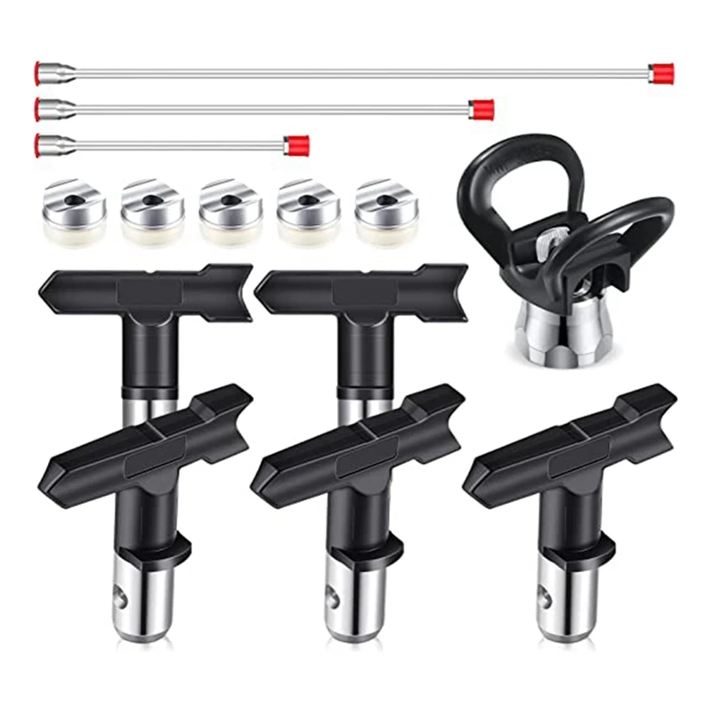 9 Pieces Airless Paint Spray Set For Airless Spraying Machine Paint Accessories (211, 313, 415, 517, 623) 
9 Pieces Airless Paint Spray Set For Airless Spraying Machine Paint Accessories (211, 313, 415, 517, 623)