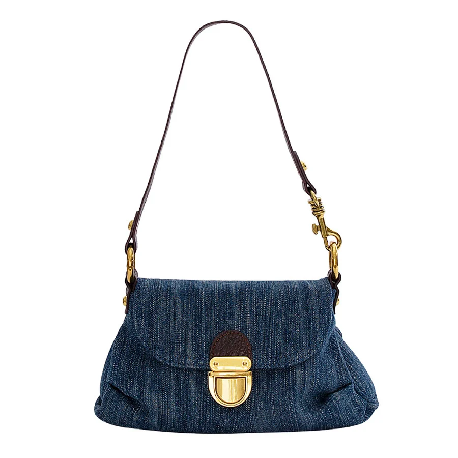 Exquisite Cute Fashion Denim Medium Underarm Bag Women High Quality Small Pleated Lock Buckle Single Shoulder Channels Handbags
Exquisite Cute Fashion Denim Medium Underarm Bag Women High Quality Small Pleated Lock Buckle Single Shoulder Channels Handbags
