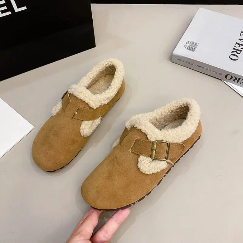 Casual Woman Shoe Autumn and Winter Round Toe All-Match Soft Loafers Fur Female Footwear New Comfortable Moccasin Fashion Flats
Casual Woman Shoe Autumn and Winter Round Toe All-Match Soft Loafers Fur Female Footwear New Comfortable Moccasin Fashion Flats