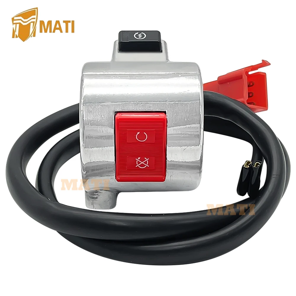 

MATI Right Start Stop Kill Control Switch Button for Honda VTX1300 VTX1300C/VTX1300R/VTX1300S/VTX1300T 2003-2009 35130-MEM-672