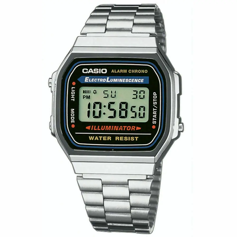 Часы Casio Vintage A-168WA-1 – оригинальные мужские кварцевые наручные часы с официальной