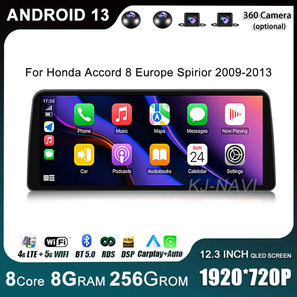 12.3 Inch For Honda Accord 8 Europe Spirior 2009-2013 Android 13 Octa Core 8+256G Car Multimedia Player Stereo BT Carplay Wifi
12.3 Inch For Honda Accord 8 Europe Spirior 2009-2013 Android 13 Octa Core 8+256G Car Multimedia Player Stereo BT Carplay Wifi