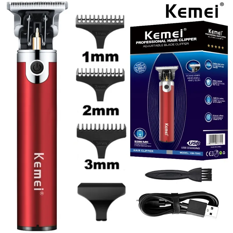 Kemei Men's professional trimmer beard cordless hair clipper electric hair cutting machine edge hair outlines finishing trimmer
Kemei Men's professional trimmer beard cordless hair clipper electric hair cutting machine edge hair outlines finishing trimmer