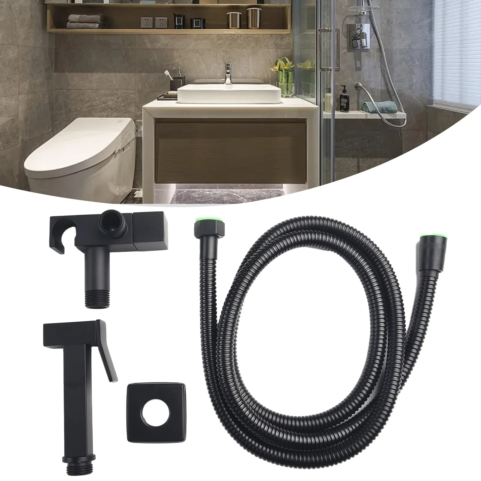 Toilet Douche Bidet Head Handheld Hose Spray Muslim Sanitary Shattaf Kit Shower With Hose&Holder Bathroom Fixture Shattaf Valve
Toilet Douche Bidet Head Handheld Hose Spray Muslim Sanitary Shattaf Kit Shower With Hose&Holder Bathroom Fixture Shattaf Valve