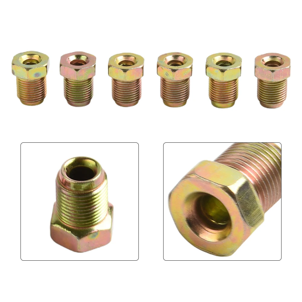 6Pcs Metric Brake Pipe Fittings Unions Master Cylinder Brake Cable Connector Kit 12mmx1mm Accessory For 3/16Inch Pipe Metric Nut
6Pcs Metric Brake Pipe Fittings Unions Master Cylinder Brake Cable Connector Kit 12mmx1mm Accessory For 3/16Inch Pipe Metric Nut