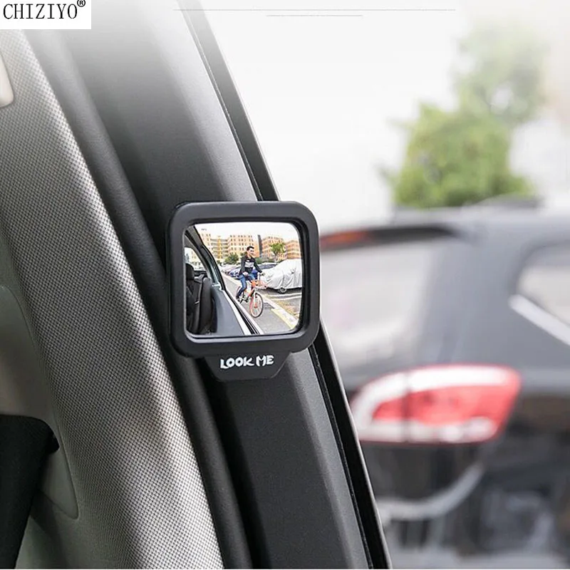 

CHIZIYO 2PCS Magnet 270 Degrees Wide Angle Adjustable Magnetic Suction Rear View Mirrors Makeup Mirror Car Passenger