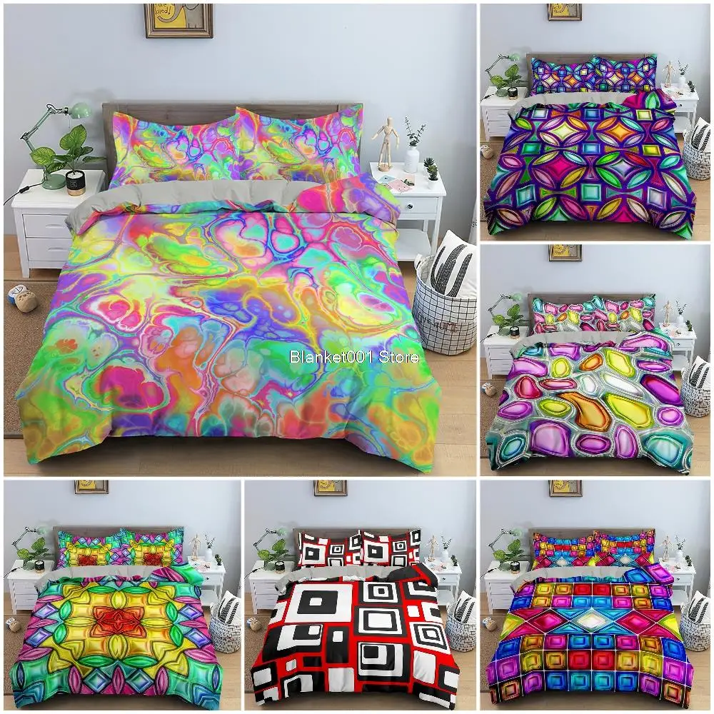 Geometric Pattern Duvet Cover Psychedelic Bedding Set Comfortable Quilt Cover Set With Zipper Closure Queen King Size
Geometric Pattern Duvet Cover Psychedelic Bedding Set Comfortable Quilt Cover Set With Zipper Closure Queen King Size