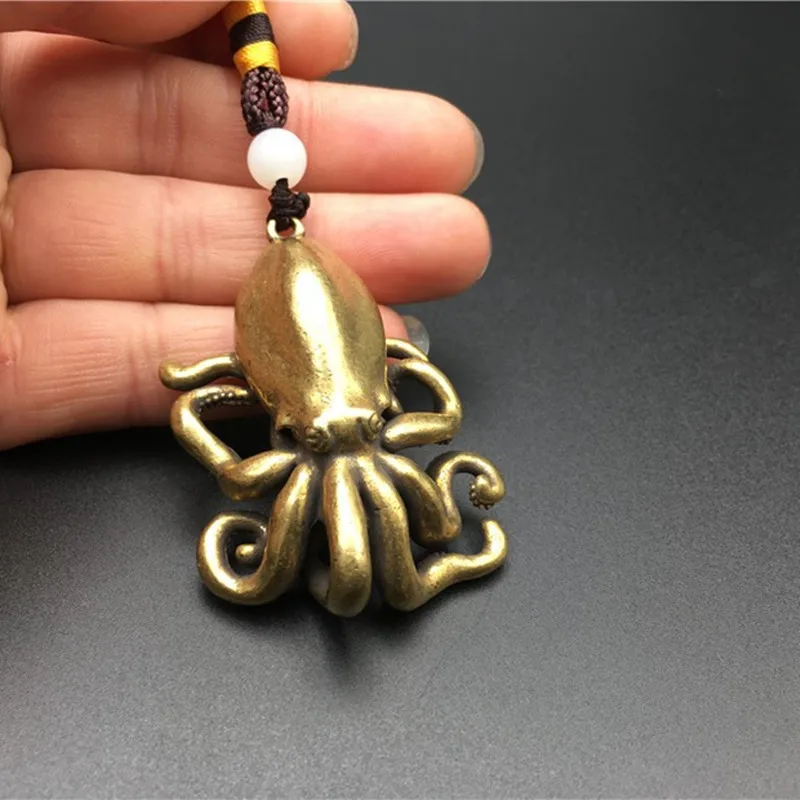 Miniature Octopus Figurine Octopus Pendant Necklace Brass Octopus Sculpture Crafts Home Decor Accessories
Miniature Octopus Figurine Octopus Pendant Necklace Brass Octopus Sculpture Crafts Home Decor Accessories