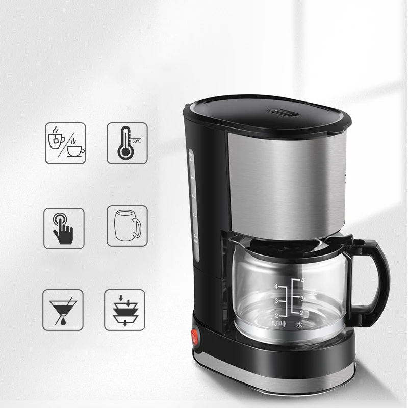 600W Hot Selling Automatic Coffee Machine Temprature Control Espresso Coffee Maker
600W Hot Selling Automatic Coffee Machine Temprature Control Espresso Coffee Maker