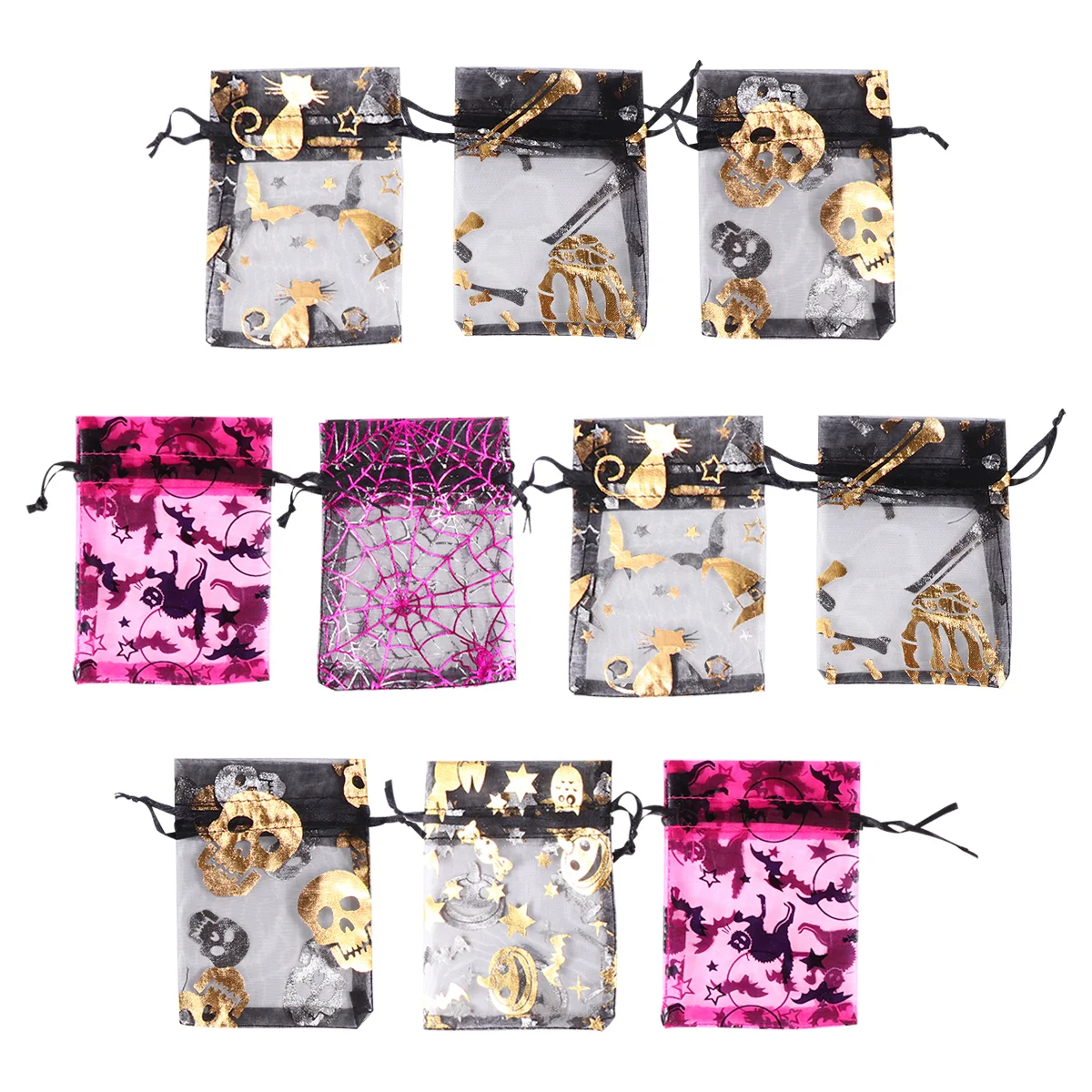 60 Pcs Halloween Drawstring Bag Yarn Gift Pouch Biscuit Organza Bags Kids Sweets New year
60 Pcs Halloween Drawstring Bag Yarn Gift Pouch Biscuit Organza Bags Kids Sweets New year