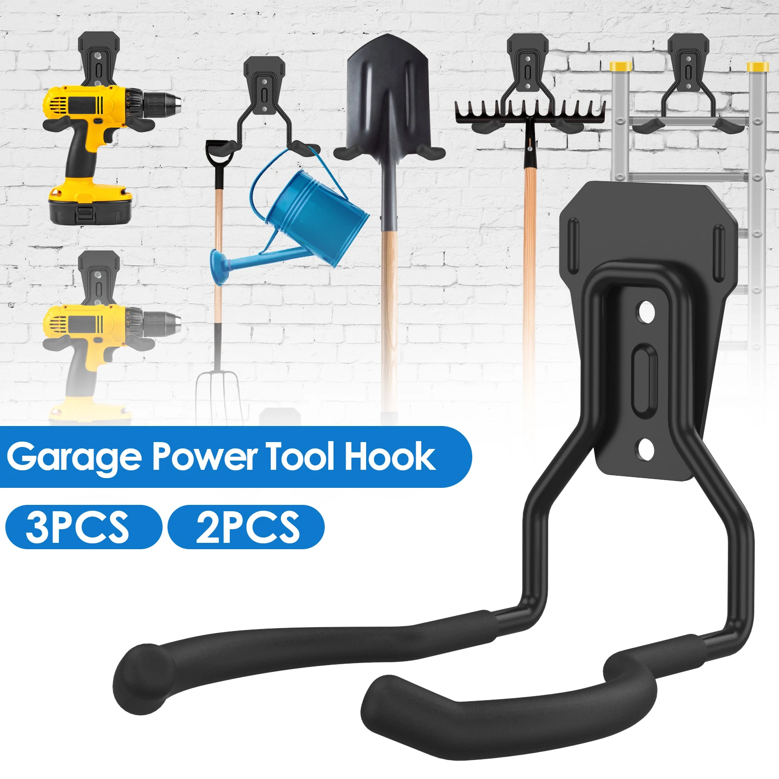 2/3Pcs Garage Power Tool Hook Set Wall Mounted Power Tool Hanger Heavy Duty Garden Tool Organizer Rack String Trimmer Storage
2/3Pcs Garage Power Tool Hook Set Wall Mounted Power Tool Hanger Heavy Duty Garden Tool Organizer Rack String Trimmer Storage
