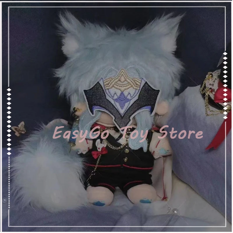 

20cm Genshin Impact Dottore Plush Cotton Doll Mask Medical Crow Cold And Gorgeous Plush Anime Figure Collection Toys Gift