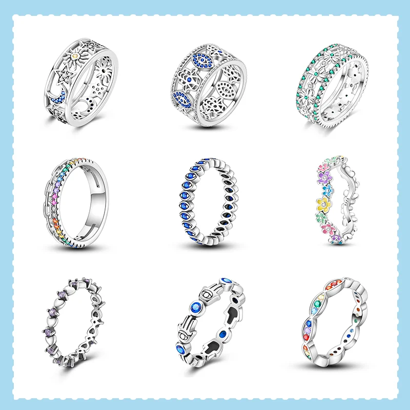 Authentic 925 Sterling Silver Fashion Flower Sun Moon Star Hollow Ring Zircon Women's Ring Beautiful Engagement Wedding Jewelry
Authentic 925 Sterling Silver Fashion Flower Sun Moon Star Hollow Ring Zircon Women's Ring Beautiful Engagement Wedding Jewelry