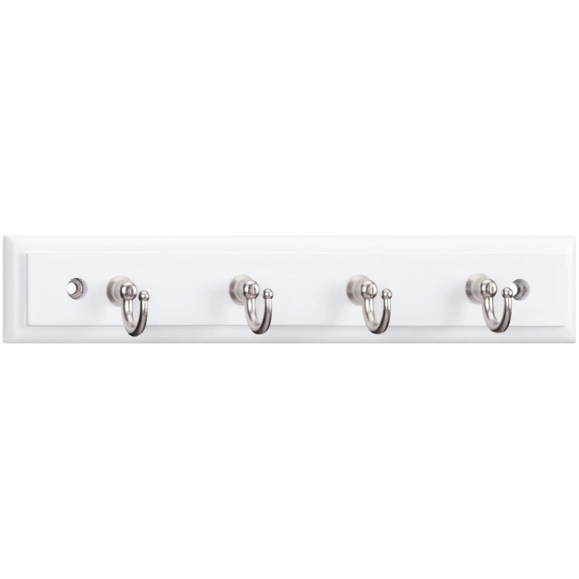 8.75 Inch Key Rack, with 4 Hooks, White, Mounting Hardware Included, 2 Lbs Coat Hook Bathroom Accessories
8.75 Inch Key Rack, with 4 Hooks, White, Mounting Hardware Included, 2 Lbs Coat Hook Bathroom Accessories