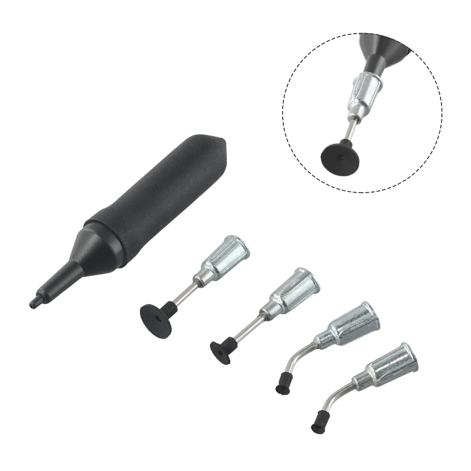 Professional Vacuum Suction Pen Kit With 4 Suction Cups And IC SMD Tweezers For Precise And Safe Component Handling
Professional Vacuum Suction Pen Kit With 4 Suction Cups And IC SMD Tweezers For Precise And Safe Component Handling