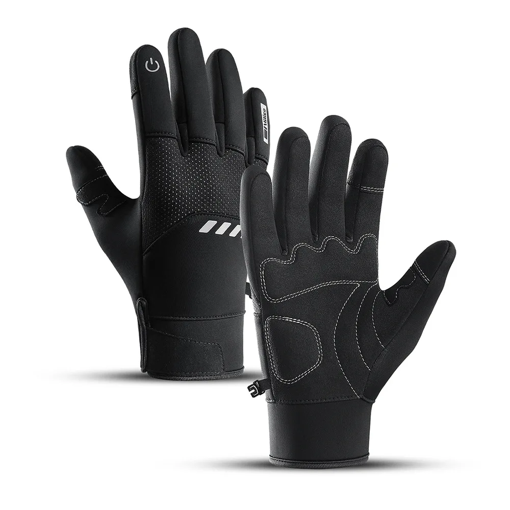 

Зимние перчатки для занятий спортом на открытом воздухе, езды на велосипеде, бега, теплые и непромокаемые ветрозащитные износостойкие перчатки для сенсорных экранов