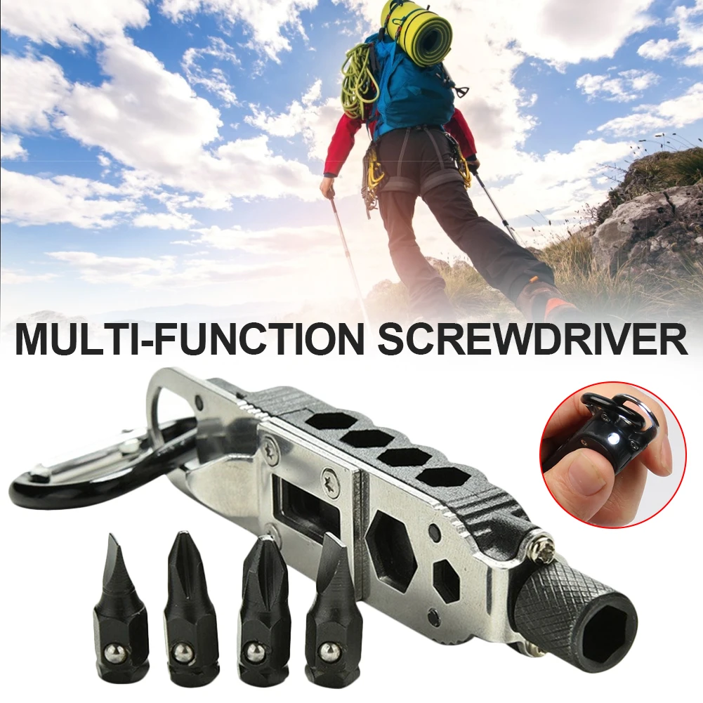 Mini Multifunctional Screwdriver Keychain EDC Outdoor Camping Portable Stainless Steel Pocket Tools For Wilderness Survival
Mini Multifunctional Screwdriver Keychain EDC Outdoor Camping Portable Stainless Steel Pocket Tools For Wilderness Survival