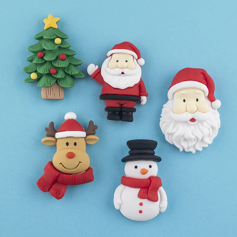 

Christmas Fridge Magnets Santa Claus Chriatmas Tree Magnetic Toys Souvenir Refrigerator Magnets Home Decor Creative Cartoon Gift