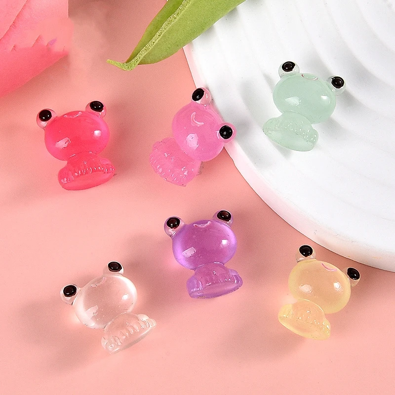 20pcs New Cute Mini Luminous 3D Frog Resin Scrapbook Diy Jewelry Wedding Children Gift Hairpin Accessories Cartoon Frog Charms
20pcs New Cute Mini Luminous 3D Frog Resin Scrapbook Diy Jewelry Wedding Children Gift Hairpin Accessories Cartoon Frog Charms