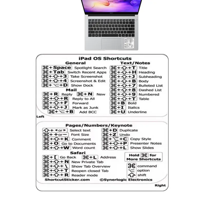 Наклейка для быстрого доступа 2023 Word/Excel, Руководство по быстрой ссылке на клавиатуру, клейкий материал без грязи, совместим с 13-16 дюймовым Air/Pro
Наклейка для быстрого доступа 2023 Word/Excel, Руководство по быстрой ссылке на клавиатуру, клейкий материал без грязи, совместим с 13-16 дюймовым Air/Pro
