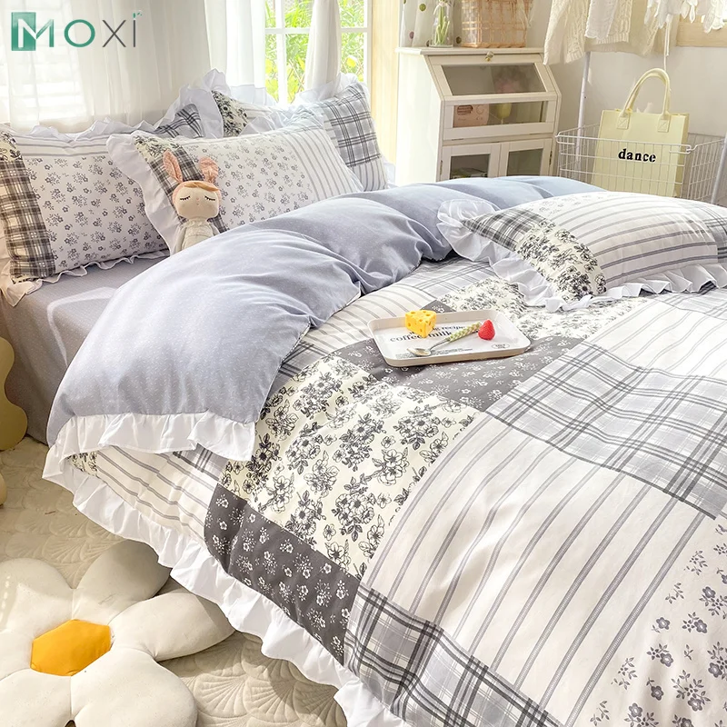 4-piece Set Fresh Korean Lace Quilt Cover High Quality Three-dimensional Twist Flowers Crafts Duvet Cover Double Blanket Cover
4-piece Set Fresh Korean Lace Quilt Cover High Quality Three-dimensional Twist Flowers Crafts Duvet Cover Double Blanket Cover