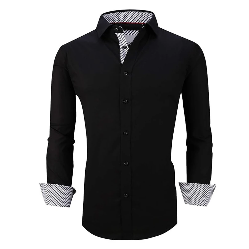 Causal Long Sleeve Dress Shirt for Men Slim Fit Business Formal Tops Polyester Fabric in Multiple Color Options
Causal Long Sleeve Dress Shirt for Men Slim Fit Business Formal Tops Polyester Fabric in Multiple Color Options