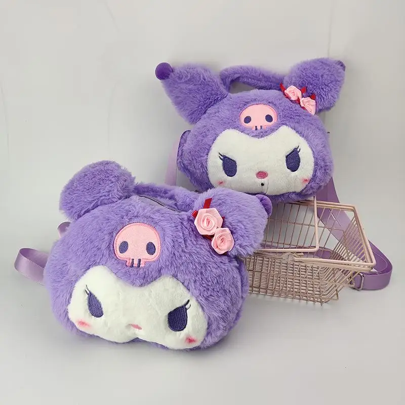 Sanlio series Kuromi plush toys, single shoulder crossbody bag, girls' handbag, doll grabbing machine, plush doll
Sanlio series Kuromi plush toys, single shoulder crossbody bag, girls' handbag, doll grabbing machine, plush doll