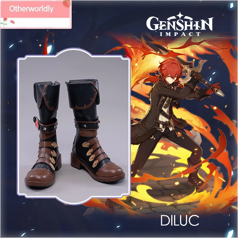 Game Genshin Impact Cosplay Diluc Cosplay Shoes Size 35-46 Cosplay Halloween Costume Boots
Game Genshin Impact Cosplay Diluc Cosplay Shoes Size 35-46 Cosplay Halloween Costume Boots
