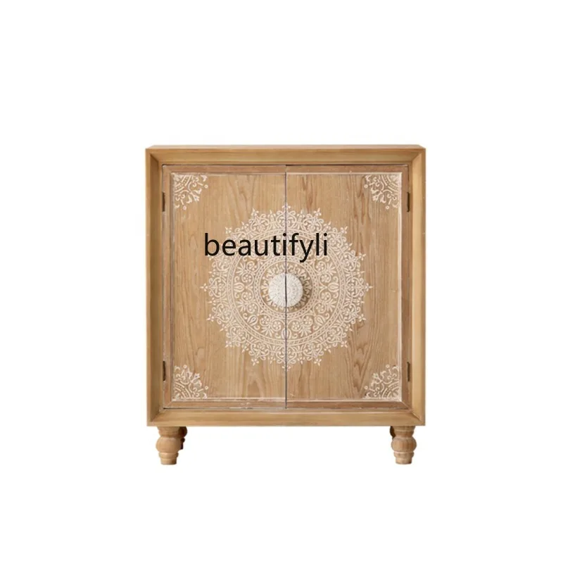 American-Style Wood Carved Storage Cabinet Entrance Cabinet Sideboard Cabinet Living Room Small Apartment Log Side Cabinet
American-Style Wood Carved Storage Cabinet Entrance Cabinet Sideboard Cabinet Living Room Small Apartment Log Side Cabinet