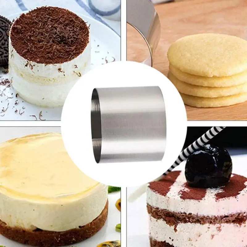 5CM Cake Ring Mold Round Shape DIY Baking Tool Perforated Ring Reusable Mousse Circle Pastry Gadget Kitchen Accessories
5CM Cake Ring Mold Round Shape DIY Baking Tool Perforated Ring Reusable Mousse Circle Pastry Gadget Kitchen Accessories