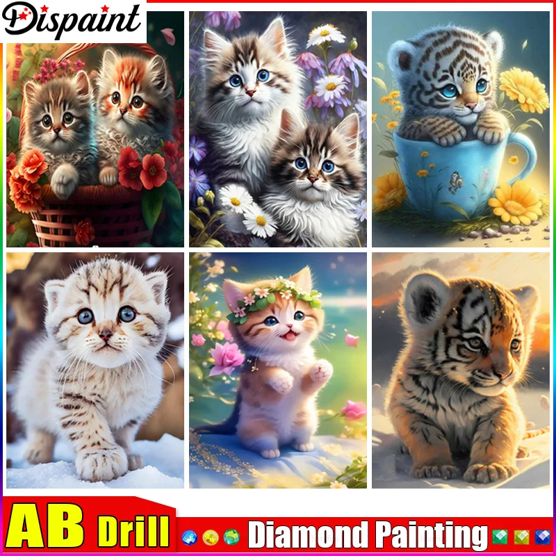 Алмазная 5D Вышивка Dispaint AB «сделай сам», полноформатная картина с изображением животных, кота, тигра, квадратная/круглая Искусство декора планшетов
Алмазная 5D Вышивка Dispaint AB «сделай сам», полноформатная картина с изображением животных, кота, тигра, квадратная/круглая Искусство декора планшетов