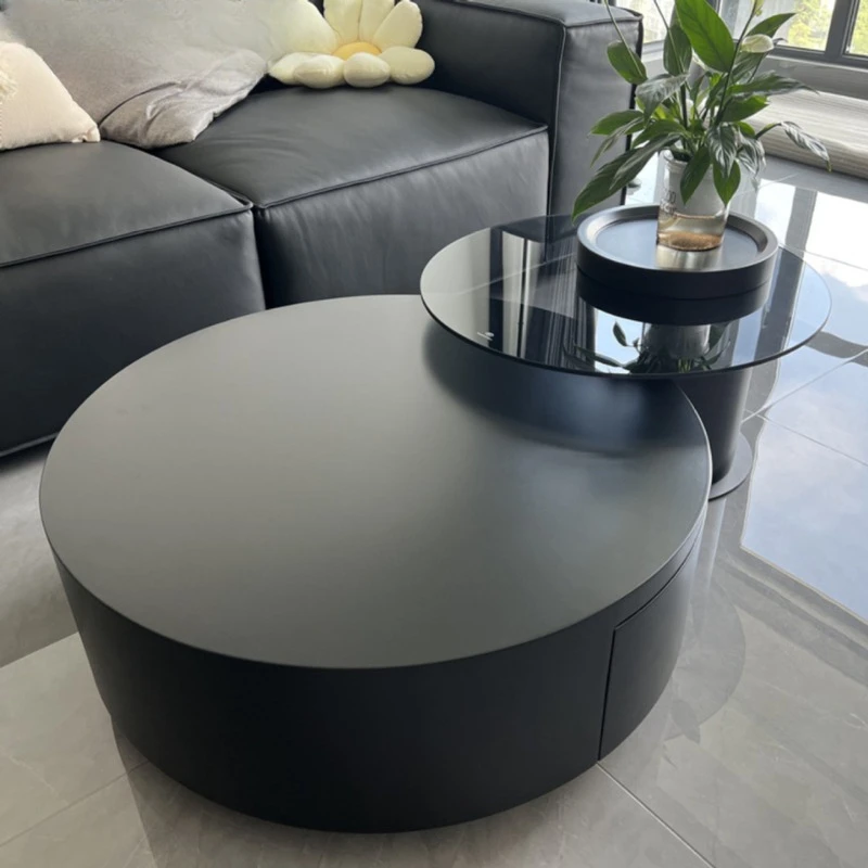 Черный шиферный круглый кофейный столик, искусственный роскошный, современный и простой дизайн для гостиной, высококачественное ощущение красного стекла
Черный шиферный круглый кофейный столик, искусственный роскошный, современный и простой дизайн для гостиной, высококачественное ощущение красного стекла