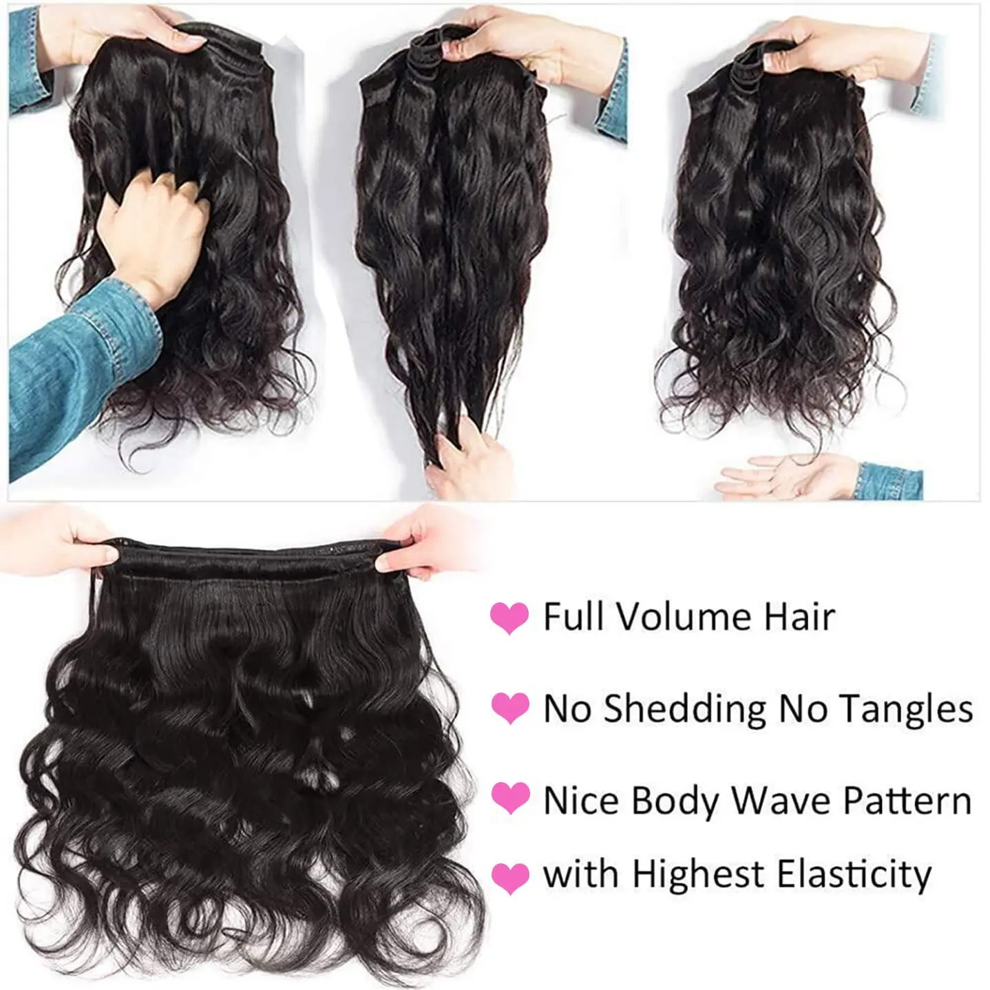 

Virgin Body Wave Bundles 15A Super Double Drawn Human Hair Raw Vietnamese Hair Bundles Human Hair Unprocessed Hair Extensions