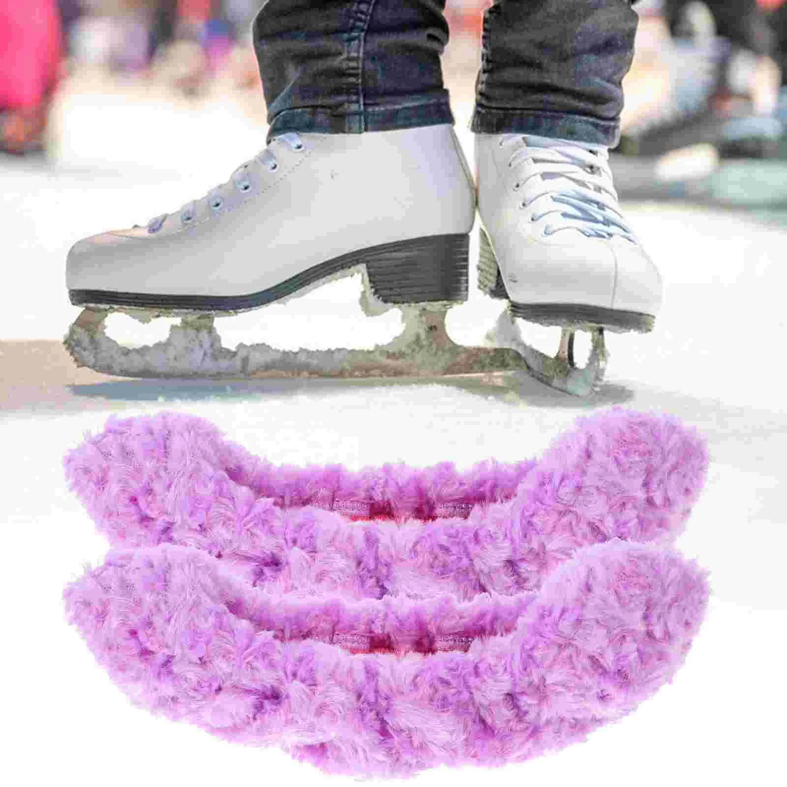 

Ice Skate Covers Fuzzy Ice Skate Blade Covers Hockey Skate Guards Ice Skate Soakers Figure Skate Guards Girls Boys Youth Women