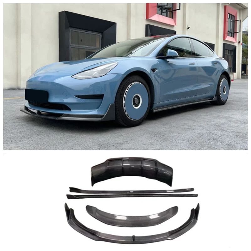 For Tesla Model 3 2018-2023 Real Carbon Fiber Bumper Front Lip Rear Diffuser Side Skirts Spoiler Wind Knife Body Kits Cover
For Tesla Model 3 2018-2023 Real Carbon Fiber Bumper Front Lip Rear Diffuser Side Skirts Spoiler Wind Knife Body Kits Cover