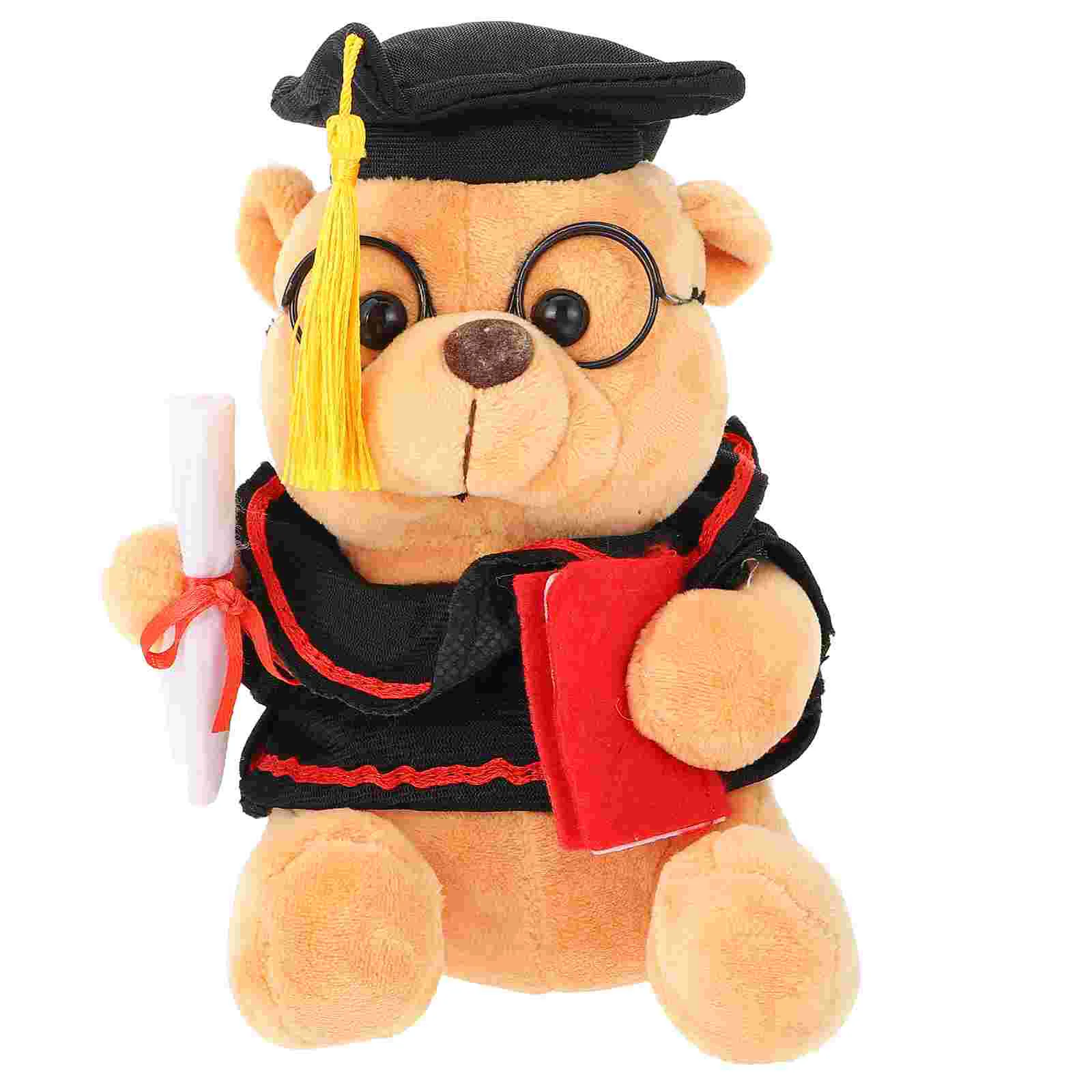 Adorable Stuffed Bear Plush Toy Creative Bear with Graduation Hat Graduation Toy Decorative Photo Props Graduation Gift
Adorable Stuffed Bear Plush Toy Creative Bear with Graduation Hat Graduation Toy Decorative Photo Props Graduation Gift