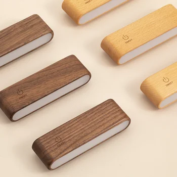 מנורות קיר אלחוטיות בעיצוב עץ נורדי החל מ$11.82! (מגוון צבעים) 9